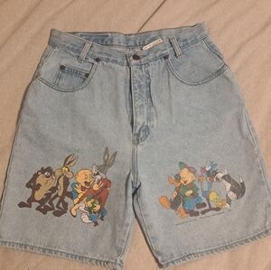 Looney Tunes Denim Shorts Sz 30